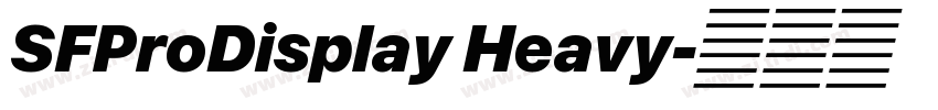 SFProDisplay Heavy字体转换